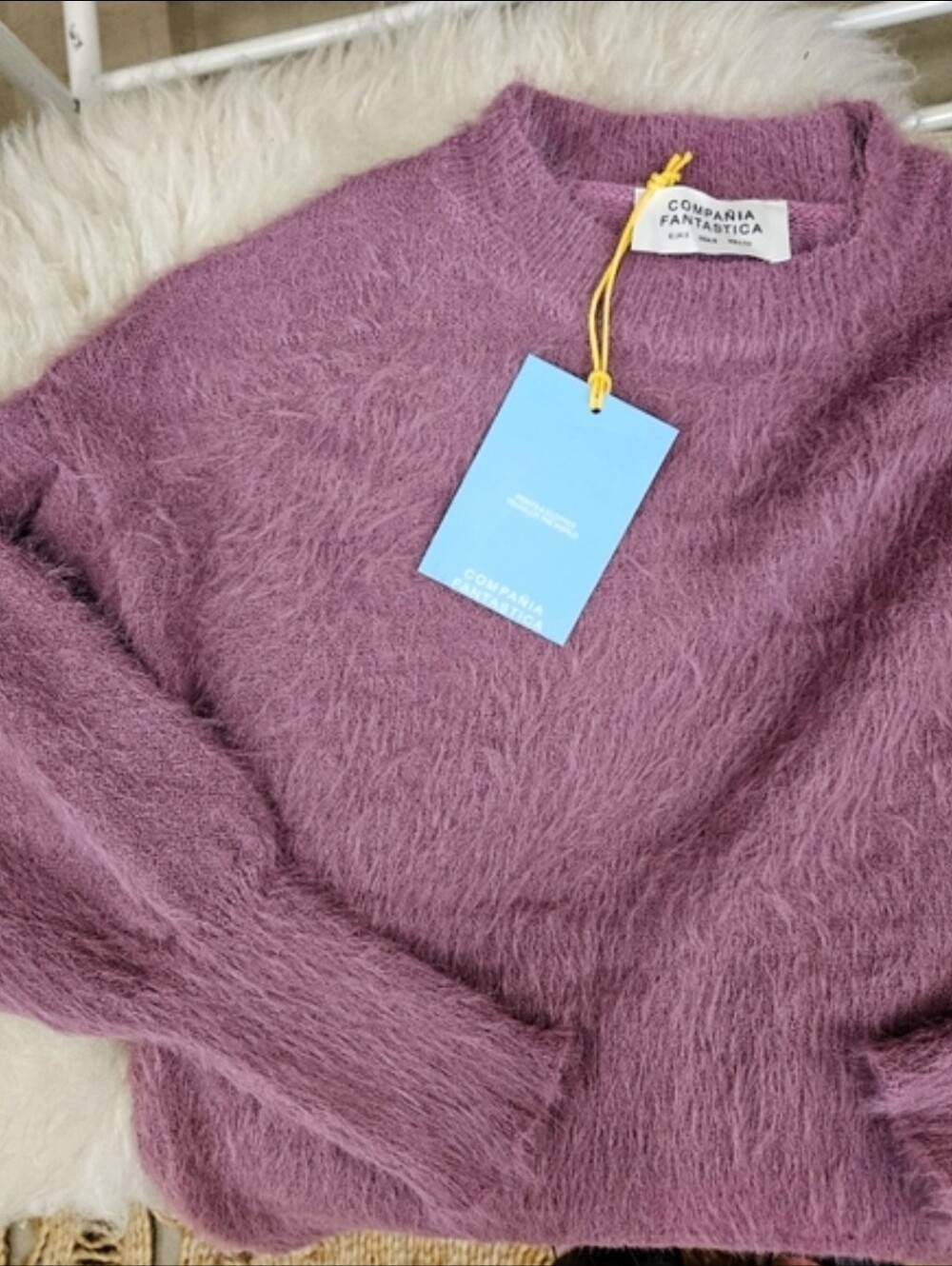 Mauve Eyelash Sweater - Picture 4 of 4